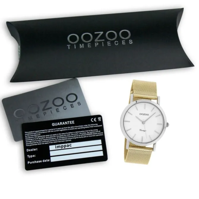 Oozoo Damen Armbanduhr Timepieces Analog Metall gold UOC9994A