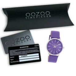 Oozoo Damen Armbanduhr Timepieces Analog Lederband lila UOC11463