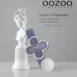 Oozoo Damen Armbanduhr Timepieces Analog Lederband blau UOC11522