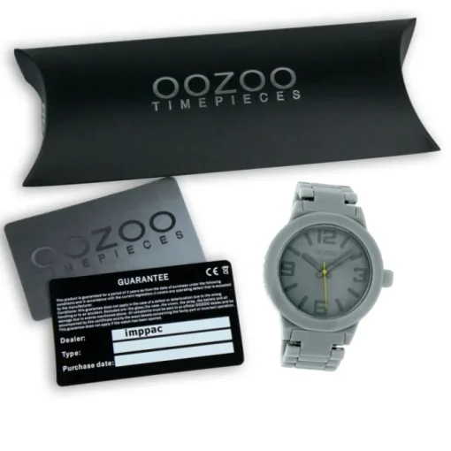 Oozoo Damen Armbanduhr Timepieces Analog Plastik grau UOC3680A