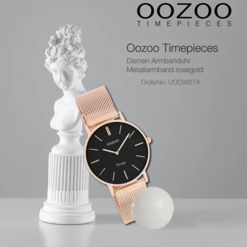 Oozoo Damen Armbanduhr Timepieces Analog Metall rosegold UOC9927A
