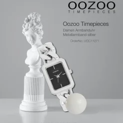 Oozoo Damen Armbanduhr Timepieces Analog Metall silber UOC11271