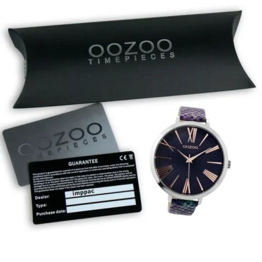 Oozoo Damen Armbanduhr Timepieces Analog Metall blau UOC9215A