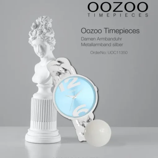 Oozoo Damen Armbanduhr Timepieces Analog Metall silber UOC11350