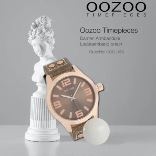 Oozoo Damen Armbanduhr Timepieces C1158 Analog Leder braun UOC1158