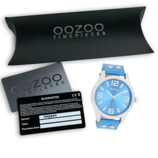 Oozoo Damen Armbanduhr Timepieces Analog Leder blau UOC1076A