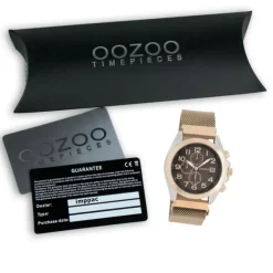 Oozoo Damen Armbanduhr Timepieces Analog Metall rosegold UOC10731