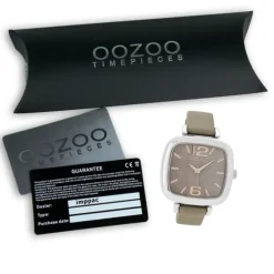 Oozoo Damen Armbanduhr Timepieces Analog Leder beige UOC9182A