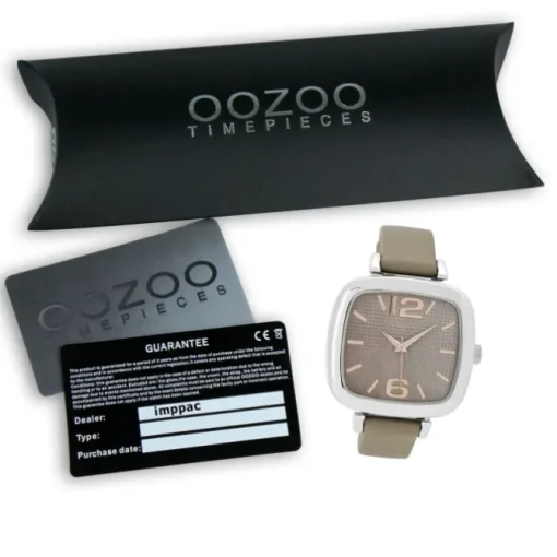 Oozoo Damen Armbanduhr Timepieces Analog Leder beige UOC9182A