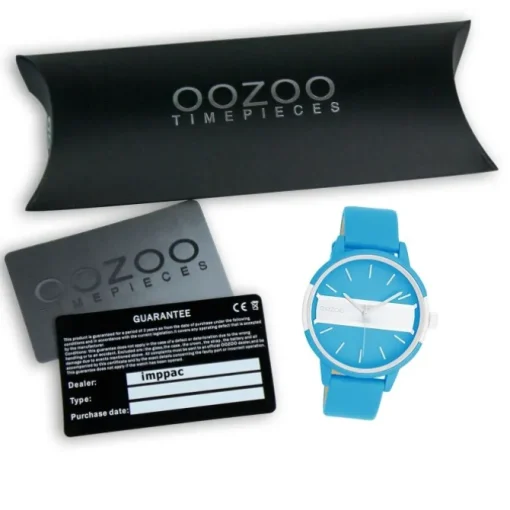 Oozoo Damen Armbanduhr Timepieces Analog Leder blau UOC11188