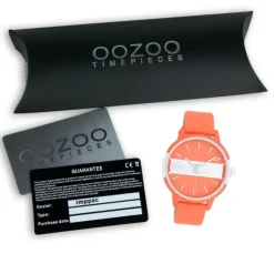 Oozoo Damen Armbanduhr Timepieces Analog Leder orange UOC11190