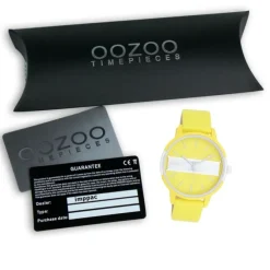 Oozoo Damen Armbanduhr Timepieces Analog Leder gelb UOC11191
