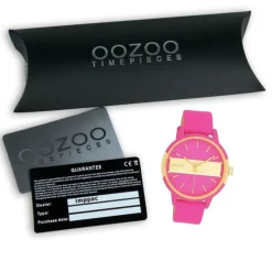 Oozoo Damen Armbanduhr Timepieces Analog Leder pink UOC11192