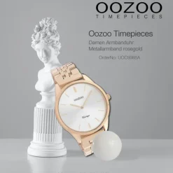Oozoo Damen Armbanduhr Timepieces Analog Metall rosegold UOC9988A