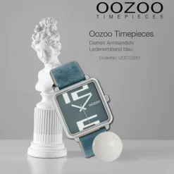 Oozoo Damen Armbanduhr Timepieces Analog Leder blau UOC10361