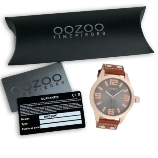 Oozoo Damen Armbanduhr Timepieces Analog Leder braun UOC1106A