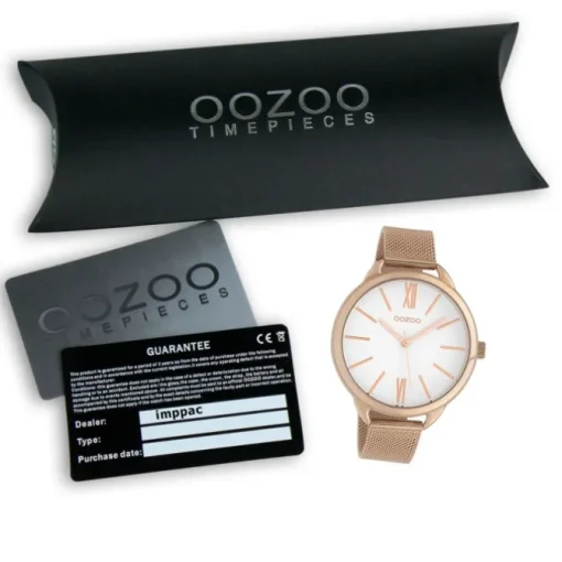 Oozoo Damen Armbanduhr Timepieces Analog Metall rosegold UOC10135