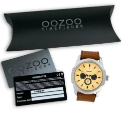Oozoo Damen Armbanduhr Timepieces Analog Leder braun UOC10316
