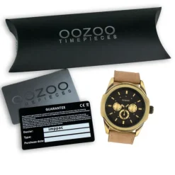 Oozoo Damen Armbanduhr Timepieces Analog Leder hellbraun UOC10318