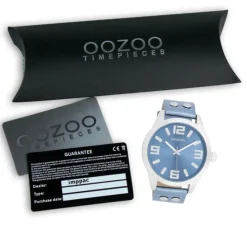 Oozoo Damen Armbanduhr Timepieces Analog Leder blau UOC1079A
