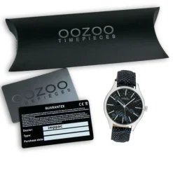 Oozoo Damen Armbanduhr Timepieces Analog Leder blau schwarz UOC10434