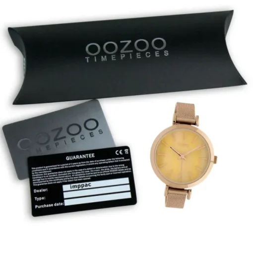 Oozoo Damen Armbanduhr Timepieces Analog Metall rosegold UOC10470
