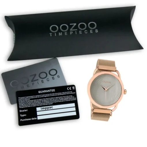 Oozoo Damen Armbanduhr Timepieces Analog Metall rosegold UOC10698