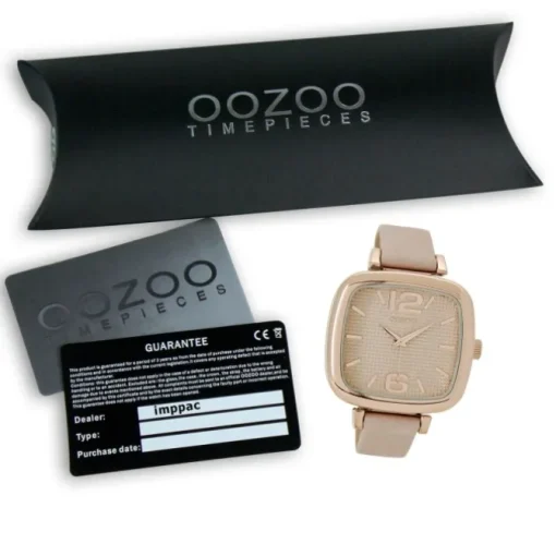 Oozoo Damen Armbanduhr Timepieces Analog Leder rosa UOC9181A