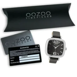 Oozoo Damen Armbanduhr Timepieces Analog Leder schwarz UOC9183A