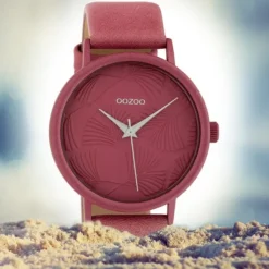 Oozoo Damen Armbanduhr Timepieces C10396 Quarz Leder altrosa UOC10396