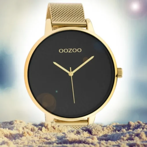 Oozoo Damen Armbanduhr Timepieces C10553 Analog Edelstahl gold UOC10553