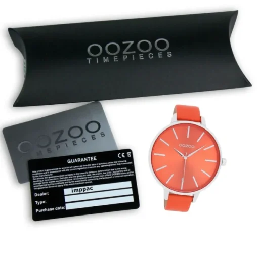 Oozoo Damen Armbanduhr Timepieces Analog Leder orange UOC11071