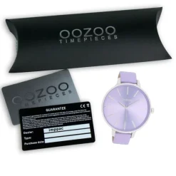 Oozoo Damen Armbanduhr Timepieces Analog Leder lila UOC11072