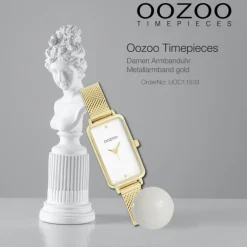 Oozoo Damen Armbanduhr Timepieces Analog Metallband gold UOC11533