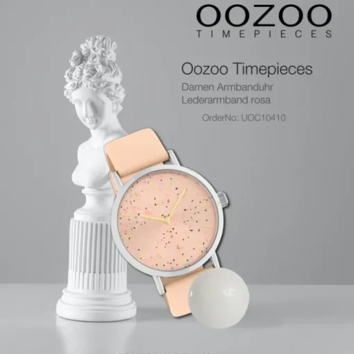 Oozoo Damen Armbanduhr Timepieces Analog Leder rosa UOC10410