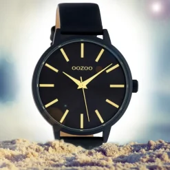 Oozoo Damen Armbanduhr Timepieces C10619 Analog Leder dunkelblau UOC10619