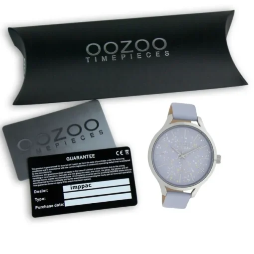 Oozoo Damen Armbanduhr Timepieces C10089 Analog Leder blau UOC10089