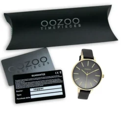 Oozoo Damen Armbanduhr Timepieces C11034 Analog Leder schwarz UOC11034