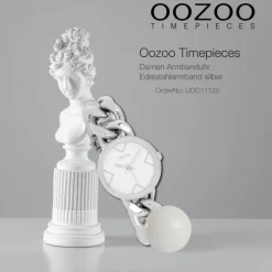 Oozoo Damen Armbanduhr Timepieces Analog Edelstahl silber UOC11125