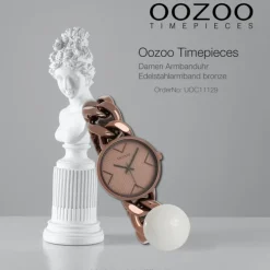 Oozoo Damen Armbanduhr Timepieces Analog Edelstahl bronze UOC11129