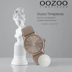 Oozoo Damen Armbanduhr Timepieces C10721 Analog Leder braun UOC10721