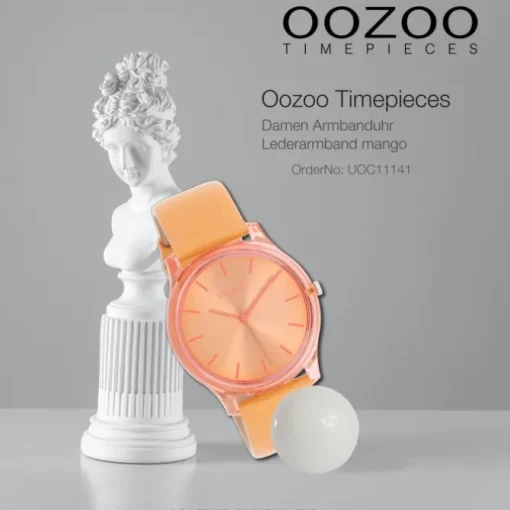 Oozoo Damen Armbanduhr Timepieces Analog Leder mango UOC11141