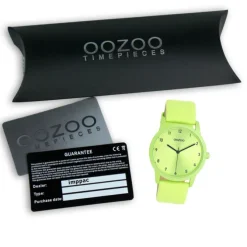 Oozoo Damen Armbanduhr Timepieces Analog Leder grün UOC11165