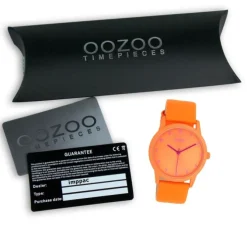 Oozoo Damen Armbanduhr Timepieces Analog Leder orange UOC11171