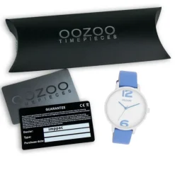 Oozoo Damen Armbanduhr Timepieces Analog Leder blau UOC11235