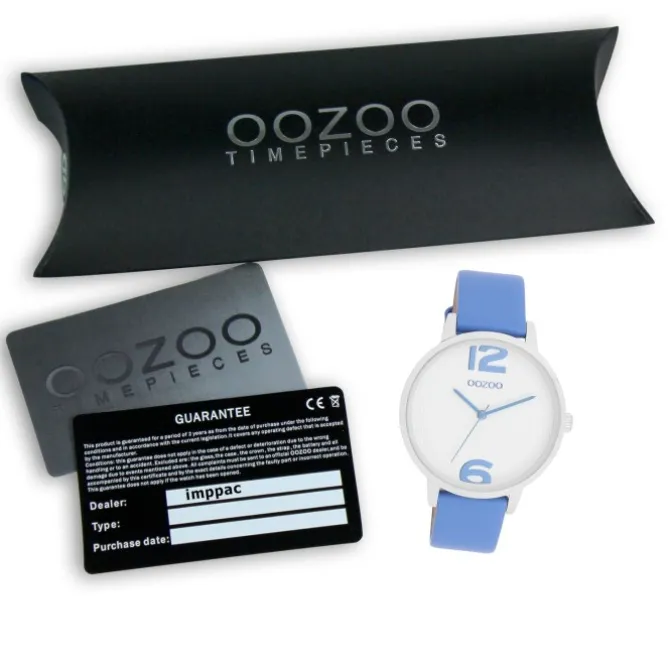 Oozoo Damen Armbanduhr Timepieces Analog Leder blau UOC11235