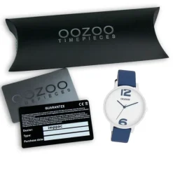 Oozoo Damen Armbanduhr Timepieces Analog Leder blau UOC11238
