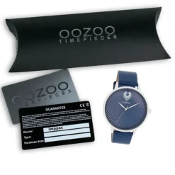 Oozoo Damen Armbanduhr Timepieces Analog Leder blau UOC11243