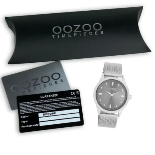 Oozoo Damen Armbanduhr Timepieces Analog Metall silber UOC11281