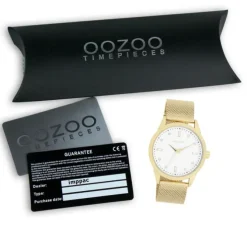 Oozoo Damen Armbanduhr Timepieces Analog Metall gold UOC11282